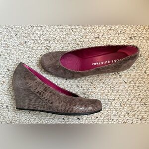 Pons Quintana Taupe Wedge Shoes